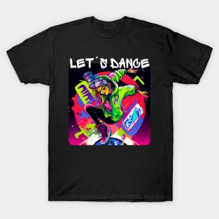 Woman In Graffiti Look Dancing In Disco 2 T-Shirt